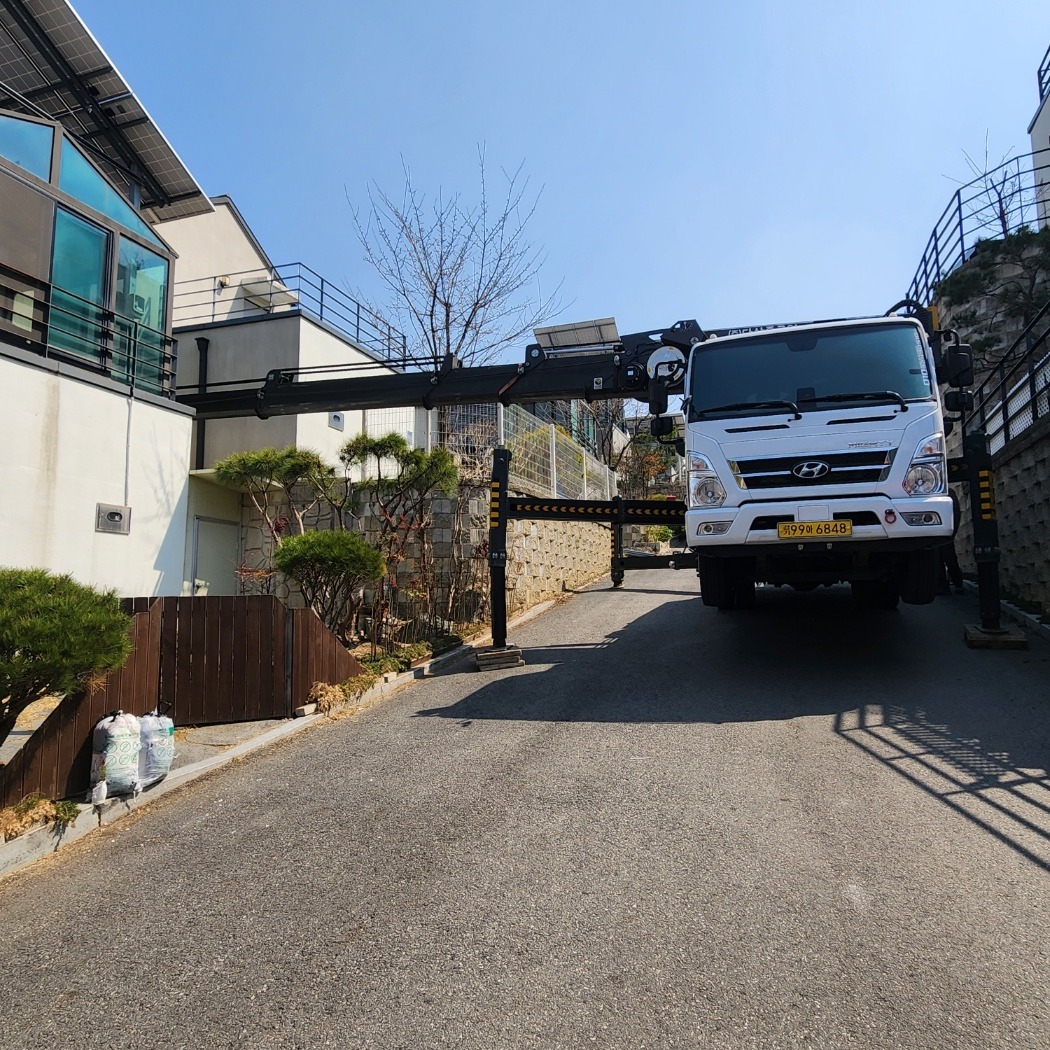 마천동 고소작업차 유리 교체