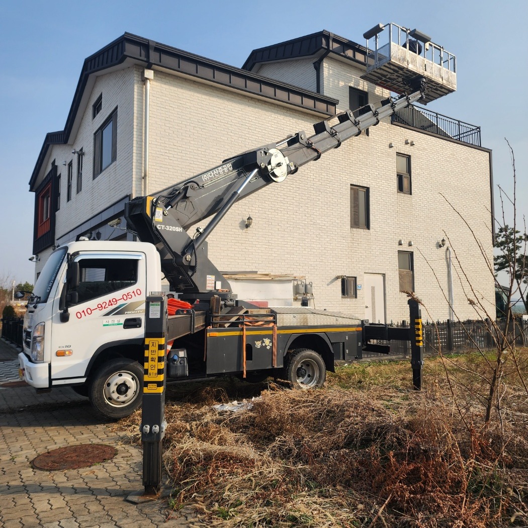 문정동 스카이차 LED간판 설치