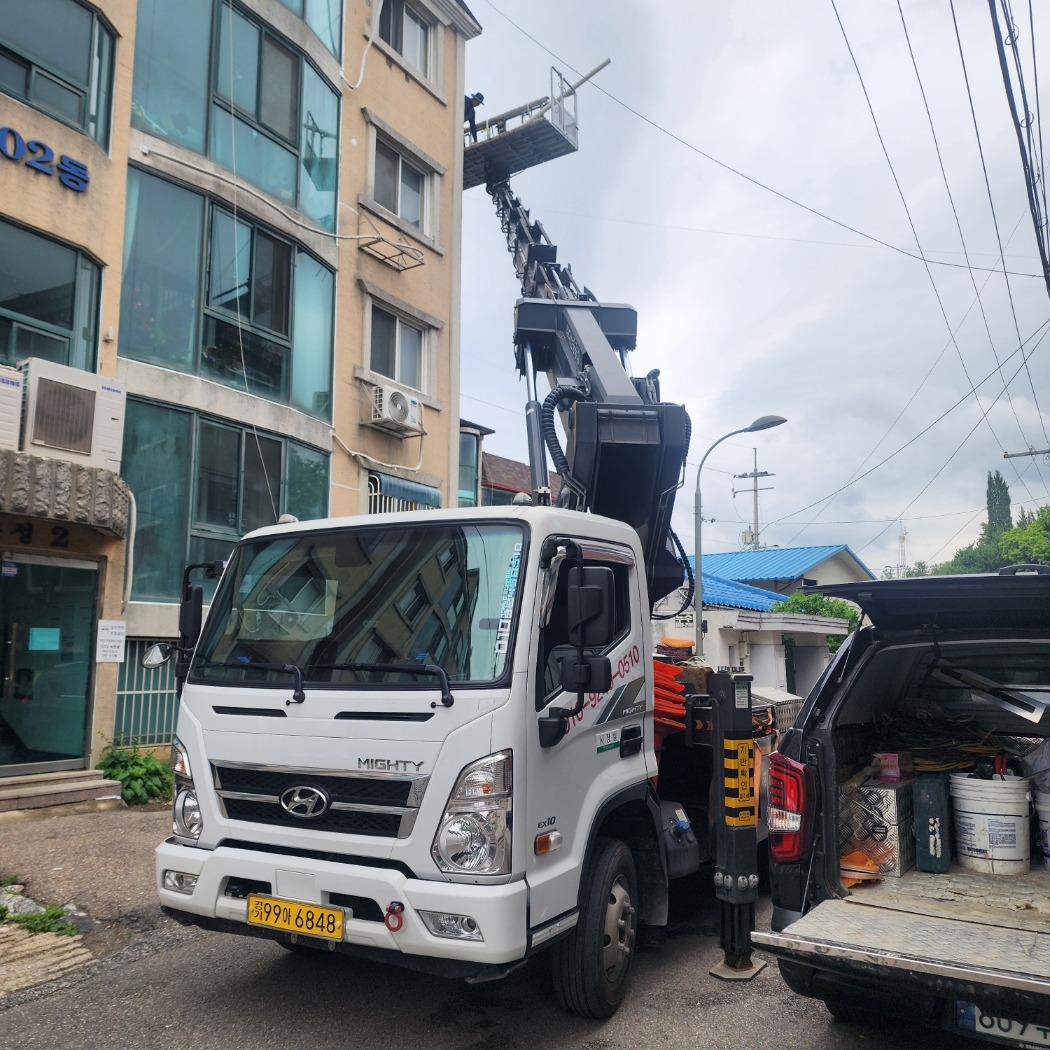 대구 달서구 스카이차 간판 작업
