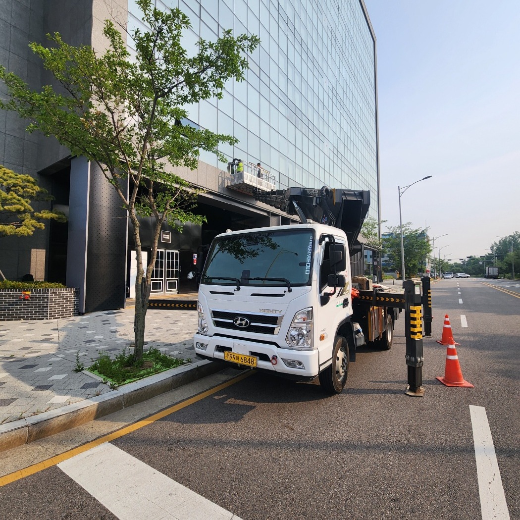 전남 순천 스카이차 외벽 작업