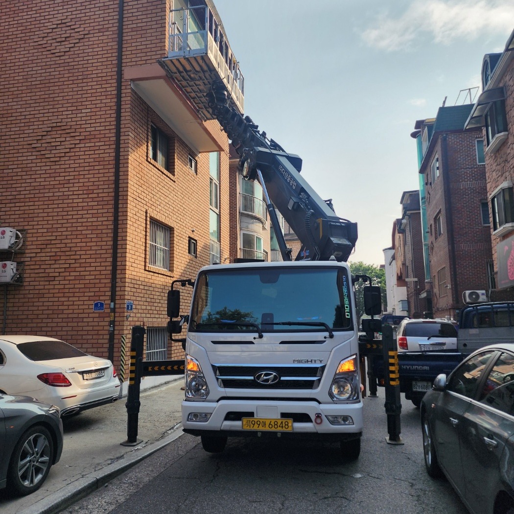 전남 목포 스카이차 간판 교체
