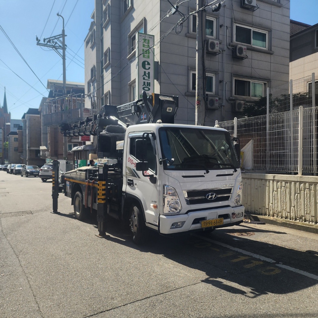 충남 천안 스카이차 외벽 작업